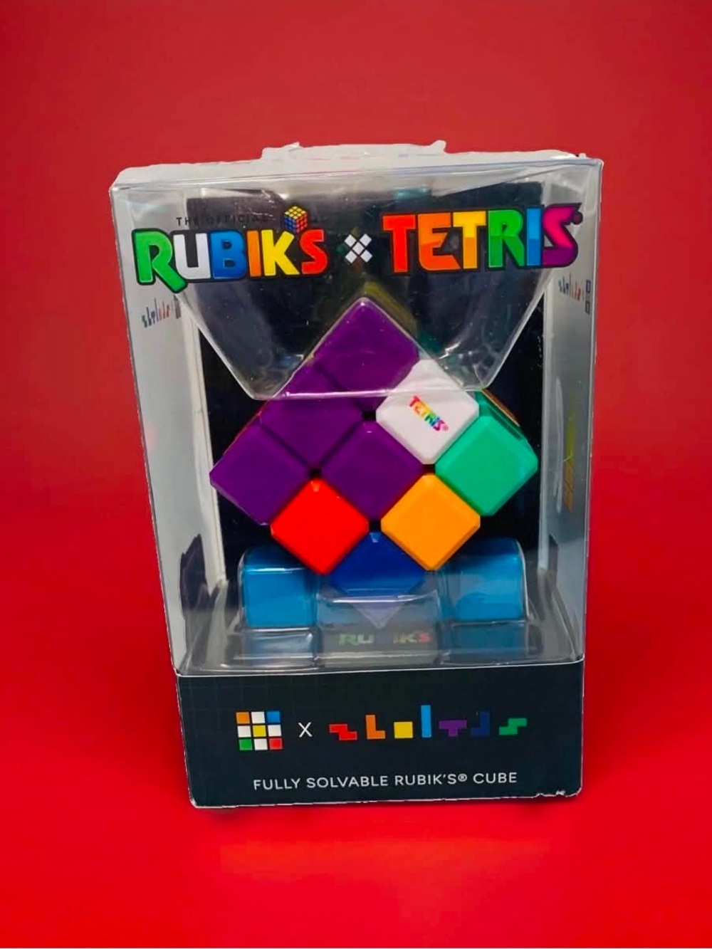 Rubik’s /Tetris Cube, Classic Tetris Tetriminos, Brain Teaser Puzzle